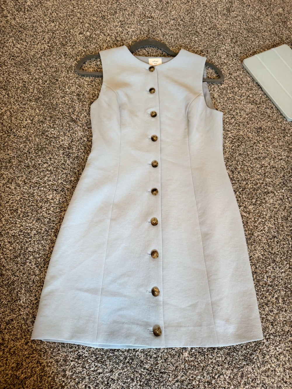 Aritzia Sleeveless Light Blue Button-Front
Dress | NWR